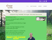 Tablet Screenshot of changetolive.com